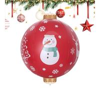 Holdes Grandes Boules de Noël - Boules de Noël gonflables pour décoration de Jardin - Décoration résistante aux intempéries pour Les fêtes de Vacances - Décoration pour l'extérieur, Le Jardin et