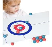 Holdes Jeu de Curling sur Table, Jeu de Curling pour Le Sol,Jeu de Curling pour des Sports d'intérieur Amusants - Jeux de Table Portables, Jeu de Plateau de Curling pour Adultes, et familles