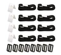 Holdes Kit De Fixation pour Bâche Solaire De Piscine, Kit De Fixation De Bobine De Bâche Solaire pour Piscine, Kit De Sangles De Fixation pour Enrouleur De Couverture Solaire De Piscine