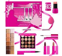 Holdes Kit de maquillage pour débutant | Cosmétique étanche à la transpiration pour femme | Pour femme, épouse, petite amie, pour la pratique, la fête, les trajets d'anniversaire, les vacances de Noël