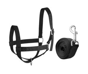 Holdes Licol de veau - Support de guidage et longe - Outil d'entraînement réglable pour les petites races à manipuler - Pour poulain, chèvre, mouton