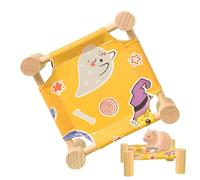 Holdes Lit hérisson, hamac Chinchilla - Lit pour Animaux de Compagnie hamac en Bois | Lit de Couchage pour Petits Animaux, Planeur de Sucre Respirant, Maison pour Chinchilla, Jeu de Sommeil, Hamster,