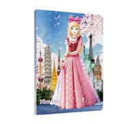 Holdes Livre d'activités d'habillage, Puzzle de poupées magnétiques créatives à Habiller, Livre d'activités d'habillage de Princesse, Livre d'habillage de Design de Mode réutilisable pour Ensemble