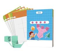 Holdes Livre d'apprentissage de la géométrie - Set de mathématiques 3D - Avec 12 modèles - Favorise la découverte ludique - Pour salle de jeux, bibliothèque, cours à domicile, enseignants, ressources