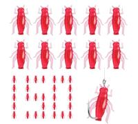 Holdes Lot de 150 leurres de pêche en eau douce, hameçons réalistes pour pêche à la truite, lacs, étangs, rivières, kayak, rolling et pêche de surf