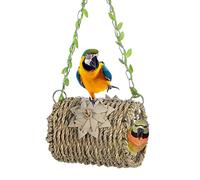 Holdes Nid d'oiseau Snuggle Hutte | Tente hamac pour oiseaux, jonc de mer, nid de balançoire, nid de balançoire, perroquet, tente respirante pour pinsons, perroquets, conures
