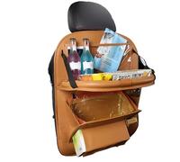 Holdes Organiseur de siège arrière de voiture, multi-usage, sac intérieur de voiture - Cuir PU imperméable, inodore, résistant aux taches et organiseurs de voiture avec 9 compartiments pour la plupart