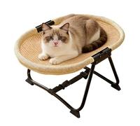Holdes Panier pour Chien d'Extérieur | Hamac Portable Respirant Antidérapant Lit De Camp | 57 x 41 x 26 cm Panier pour Chien Extérieur | pour Animaux Compagnie Chat Chiot Sommeil Repos