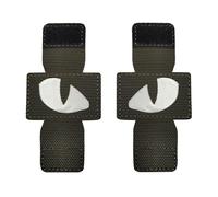 Holdes Patch de chapeau d'yeux de tigre | Attaches à crochet Patch yeux de chat Patchs de broderie, yeux de chat multi-usages qui ne se décolore pas pour les vêtements et les chapeaux