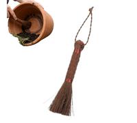 Holdes Pinceau à Poudre de café - Balai pour Le Nettoyage, Brosse de Jardin en Fibre de Palmier pour Table à thé et Jardin - pour Cour, Fleurs en Pot, Terre, d'intérieur, Jardin et en