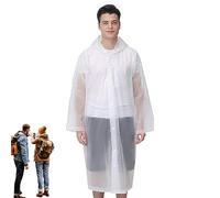Holdes Poncho de pluie - Poncho de pluie portable au format de poche - Poncho transparent pour adultes - Avec capuche - Pour adultes, familles, femmes, hommes, personnes individuelles, imperméables