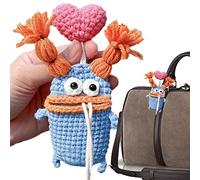 Holdes Porte-clés Coulissant de Dessin animé | Belle Pochette à clés en Crochet,Sac de Verrouillage de sécurité de Voyage pour Bouche de Saucisse Porte-clés de véhicule Porte-clés Fait à la ain