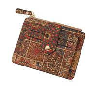 Holdes Portefeuille Porte-Cartes pour Femme,Porte-Cartes pour Femme - Portefeuille Femme Floral Vintage Porte-Carte de Crédit,Portefeuilles Marron pour Petites Femmes pour Petits Objets, espèces,