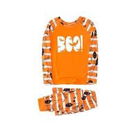 Holdes Pyjama d'Halloween assorti - Ensemble de pyjama d'Halloween à rayures | Ensemble de pyjama deux pièces à manches longues pour homme et femme