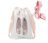 Holdes Sac de rangement pour chaussures - Sac à cordon de serrage pour le rangement des chaussures de danse avec protection contre la poussière - Sac de rangement léger en satin résistant à la