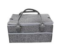 Holdes Sac de transport, sac à langer pour bébé, sac de rangement pour chambre d'enfant, table à langer, organisateur de couches pour bébé en feutre, boîte de rangement portable pour les voyages en