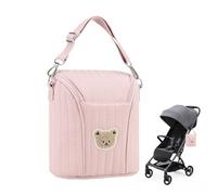 Holdes Sac Isotherme pour Biberon Porte-Biberon Isotherme Léger Et Mignon | Sac Isotherme Lait Maternel Organisateur Biberon Pour Lait Maternel Aliments Transport Isotherme Crèche Poussette