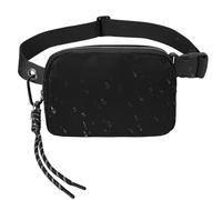 Holdes Sacs banane tendance, sacs bananes, sac à bandoulière pour femme, porte-monnaie pour téléphone portable avec sangle réglable, sac banane léger, équipement de mode imperméable, Noir , Voir