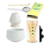 Holdes Service à thé matcha japonais | Kit de thé matcha japonais en céramique | Kit complet d'accessoires et d'outils matcha pour cérémonie du thé japonais pour homme et femme