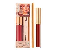 Holdes Set De Rouge À Lèvres Et Crayon À Lèvres - Outil de Maquillage de Voyage,Teint Pour De Voyage - pour Femmes Voyageurs Débutants Professionnels Mariées Amateurs de Beauté Routine