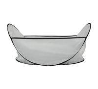 Holdes Tablier de toilettage pour chat - Bavoir de rasage pour animal domestique gris grand et confortable | Fournitures pliables portables pour animaux domestiques pour chiots, chiens, chats à poils
