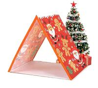 Holdes Tente de Noël - Jeu de fête saisonnier - Maison de fête d'hiver en intérieur - Pour salon, chambre à coucher, chambre d'enfant, bureau, cave, grenier, ferme, photographie