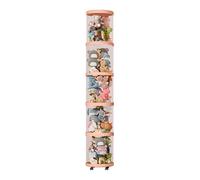 Holdes Tube de rangement pour animaux en peluche, tube de rangement vertical pour jouets, Tube de rangement vertical anti-poussière pour jouets, Tube de rangement vertical rotatif pour jouets avec
