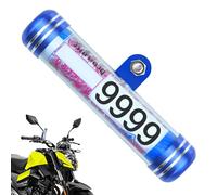 Holdes Tube d'immatriculation de moto - Tube de disque de taxe sécurisé pour moto - Boîtier de rangement cylindrique pour motos et remorques
