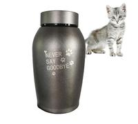 Holdes Urnes commémoratives pour chien - Souvenir de crémation pour cendres de chien ou de chat, urnes décoratives en acier inoxydable avec pattes gravées - Cadeau souvenir pour animaux de compagnie