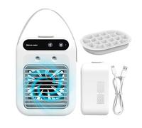 Holdes Ventilateur de refroidissement portable personnel - Refroidisseur d'air de bureau personnel - Refroidisseur d'air silencieux pour chambre à coucher, salon, camping, dortoir d'étudiant et cave