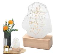 Holdes Verre tempête | Prédicteur météo Oracle Storm Glass - Station météo nuage tempête bouteille de prévision météo tempête élégante et décorative pour bureau pour la maison