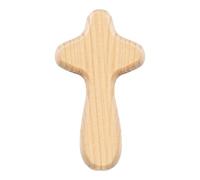 Holding Comfort Cross - Croix portable en bois, petite croix en bois accrochée, petites croix en bois en vrac, crosse accrochée dans votre main, croix de paume pour prier, symbole de foi de poche pour