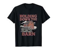 Holding Down The Barn Country Roads Tracteur Vintage T-Shirt