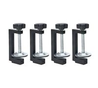 Holding G Clamps Ensemble de serrage manuel 4 pièces avec acier | Embouts de coussin pivotant, housses de protection pour l ' installation, les loisirs, l ' installation sur table