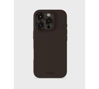 holdit Coque en silicone pour iPhone 16 Pro, ultra fine, 0,8 mm, en silicone tendance, fine, avec protection complète (bord surélevé pour la protection de l'appareil photo), chocolat