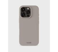 holdit Coque en silicone pour iPhone 16 Pro, ultra fine, 0,8 mm, en silicone tendance, fine, avec protection complète (bord surélevé pour la protection de l'appareil photo), taupe