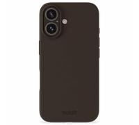 Holdit Holdit Coque Silicone iPhone 16 Chocolate Marron