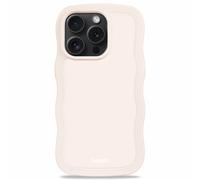 Holdit Holdit Coque Wavy pour iPhone 15 Pro Light Beige Beige