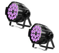 HOLDLAMP 2PCS 18 LED Lampe, 200W LED éclairage de scène 4 en 1 RGBW projecteur par projecteur avec DMX 4/8CH pour Fête Disco Bar Célébrations de Famille Églises