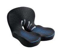 HoldOneLight Coussin de siège en mousse à mémoire de forme haute densité - Design ergonomique pour un maximum de douleurs dorsales et soulagement de la sciatique - Ne s'aplatit jamais Idéal pour les