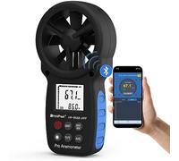 HoldPeak Anémomètre Numérique HP-866B-APP Vitesse du Vent avec Connexion Bluetooth Sans fil Pour Mesurer Vitesse du Vent Température, Navigation en vol, Tirer, Sailing