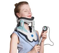Holdsound Dispositif de traction cervicale, un appareil de traction du cou réglable manuellement, qui soulage efficacement les douleurs au cou, facile à utiliser, utilisé debout, assis ou en
