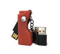 HOLDTAG Yubikey Étui de protection antichoc et résistant avec porte-clés et adaptateurs Compatible avec YubiKey 5 NFC et 5C NFC, rouge, Estándar Para Yubikey 5 Nfc/5c Nfc