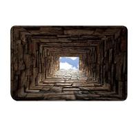 Hole in The Floor Rug - Optical Illusion Mat | 31.5x19.7 inch Size with Grippy Backing, Crystal Velvet with Mind-Bending Design, Party Entryway Bedroom Accessory