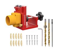 Hole Jig - Woodworking Hole Jig Installation | Guides with Dust Collection Perfect for Cabinet Installation, Deck, Building, Desk Assembly, Crafts Work or Hobby Projects Use