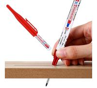 Hole Marker Pens - 32mm Long Nib Marker Pens | Metal Carpenter Markers For Steel | Permanent Markerr Penss | Deep Reach Markerr | Long Nib Markker For Hardware Bathroom Woodworking Accessory