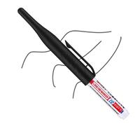 Hole Marker Pens - 32mm Long Nib Marker Pens | Metal Carpenter Markers For Steel | Permanent Markerr Penss | Deep Reach Markerr | Long Nib Markker For Hardware Bathroom Woodworking Accessory