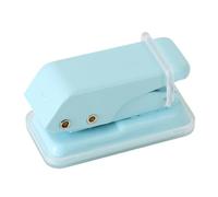 Hole Punch, Craft Puncher Tool, 2,2 x 1,1 pouces, Easy-Punch Scrapbooking Device, Precision Cutting Design, Compact Build, Ideal for Booklets, Greeting Cards, Photo Albums, Blue/Pink