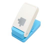Hole Tab Punch, Portable DIY Jigsaw Puzzle Cutter Maker, 5x2.7 Inch Tool with High-Leverage Lever Build, Craft Hole Punch, Sleek Stationery Style for Scrapbooks and Journals