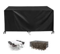 HOLEILUCK Housse pour meubles de jardin - 235 x 125 x 100 cm - Imperméable et coupe-vent - Pour meubles de jardin - Pour table d'extérieur